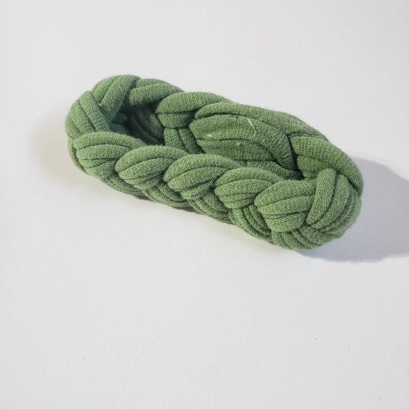 Upcycled Woven Tshirt Jersey Fabric String CELTIC Braided Cuffs Bracelet - Picture 4 of 6